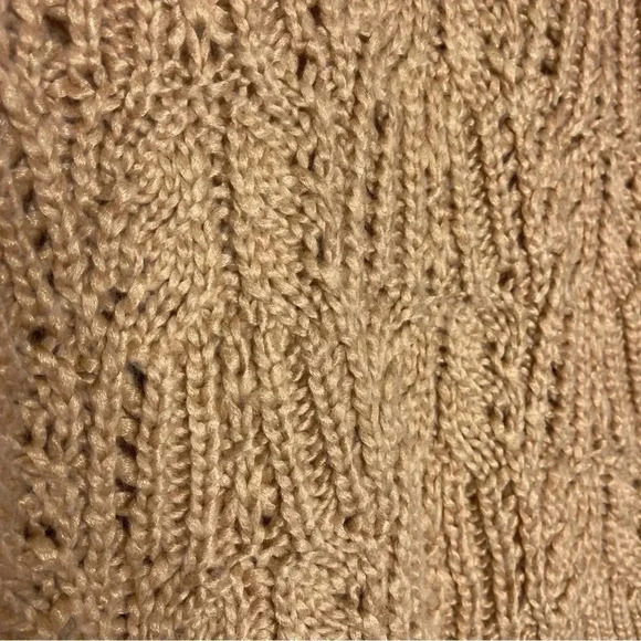 Vince Sweaters Variegated Cable Wool & Mohair-Blend Sweater In Sawdust Size Sm - Picture 8 of 10